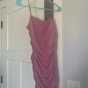 NEVER WORN PINK SPARKLY HOCO DRESS